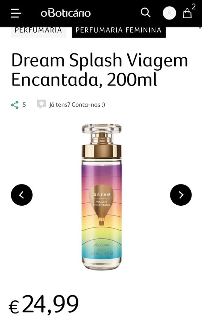 Producto Dream Splash Viagem Encantada