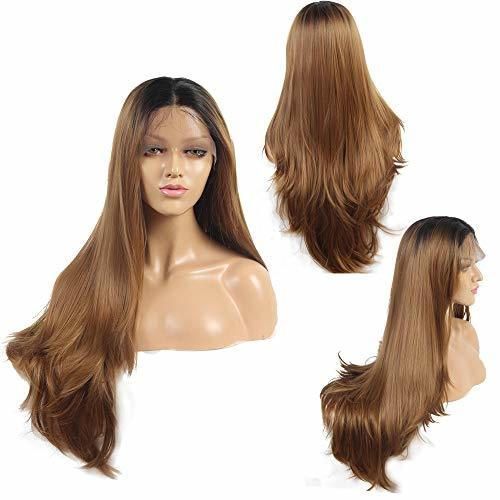 Ivan Cosmetic High Density Straight With Wave Tail Wig Synthetic Lace Front