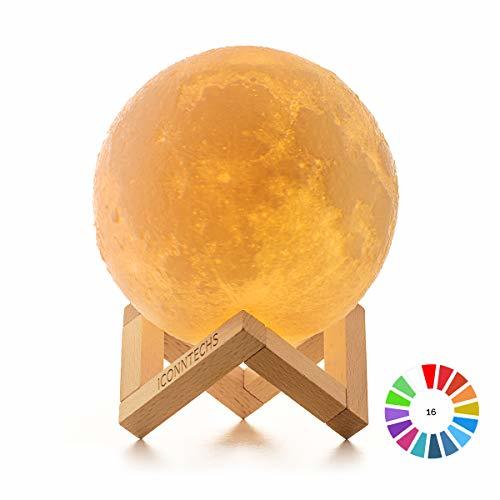 Social Lámpara Luna 3D