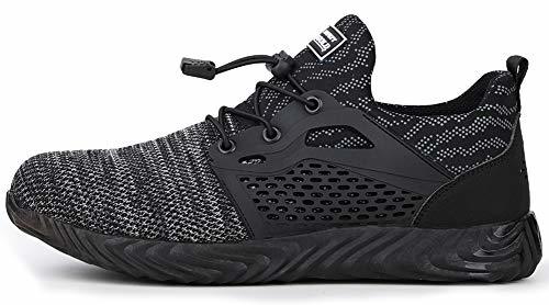Social tqgold Zapatos de Seguridad para Hombre Mujer S3 Zapatillas de Verano Zapatos