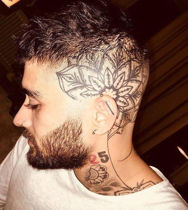 Fashion Tattoo on the head