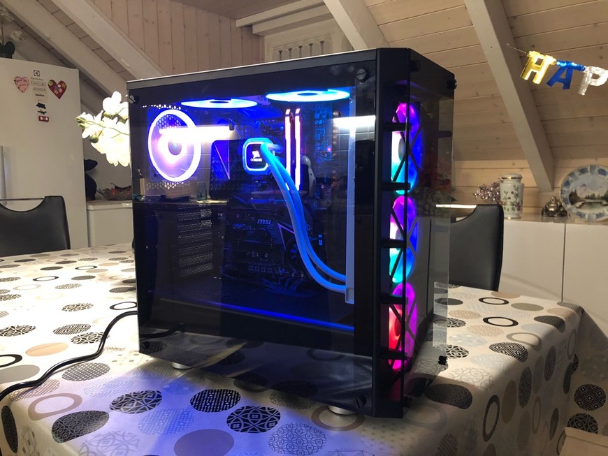 Electrónica Corsair iCUE 465X RGB Cristal Templado Chasis Semi-torre ATX Inteligente