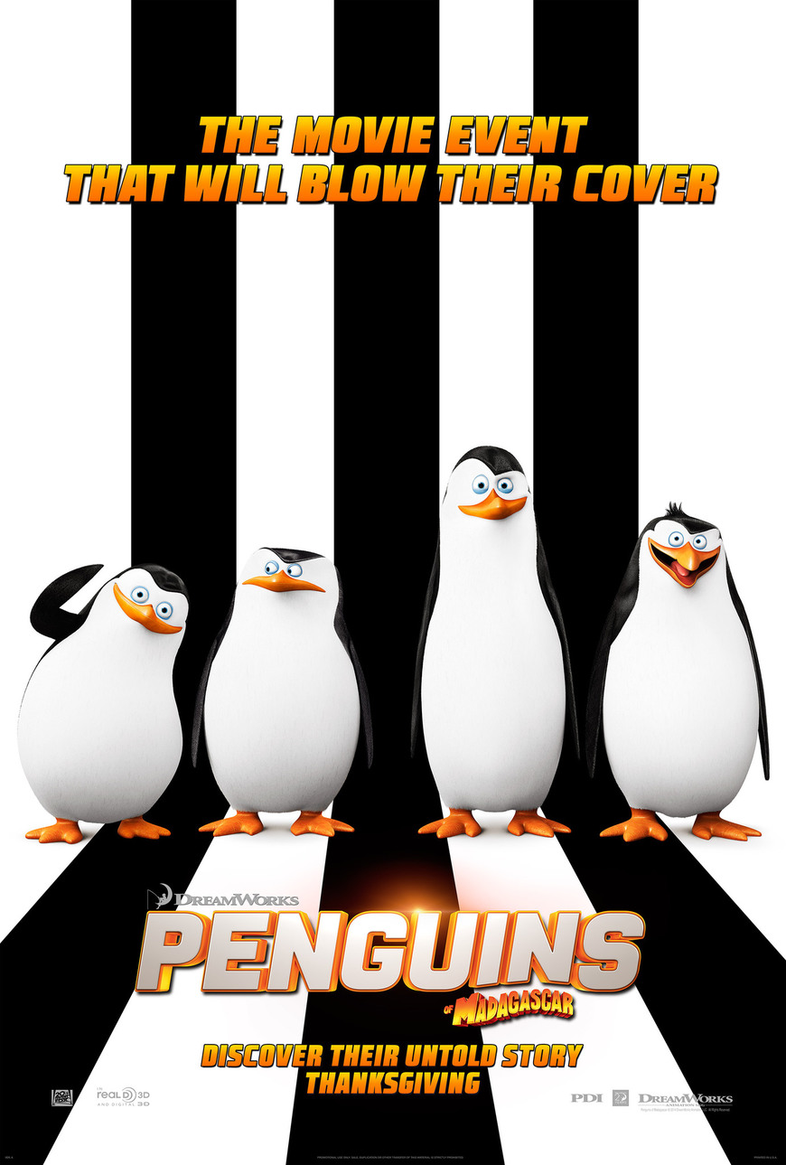 Película Los pingüinos de Madagascar