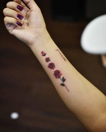 Social Flower tattoo