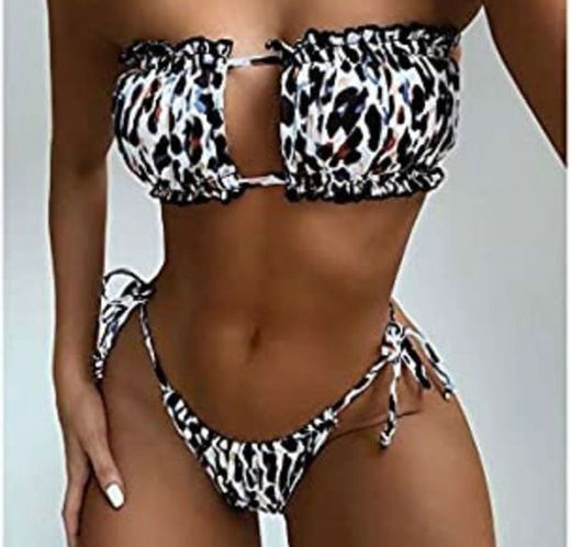 Traje de baño bikini bañadores sexy leopard