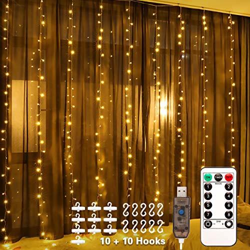 Social LED Window Curtain String Light