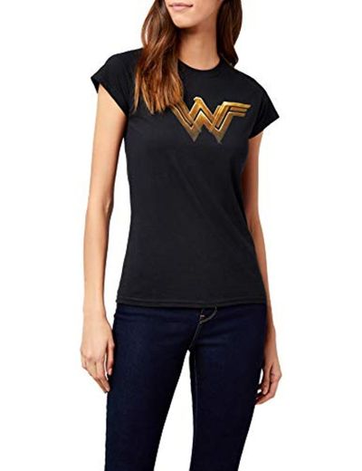 Wonder Woman Movie-Main Logo Camiseta, Negro