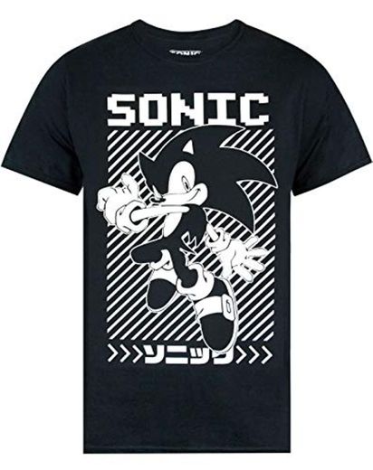 Sonic The Hedgehog Japanese Poster Men's T