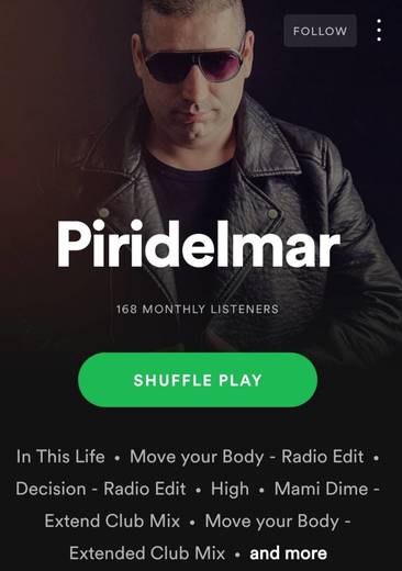 Follow Piridelmar on Spotify 