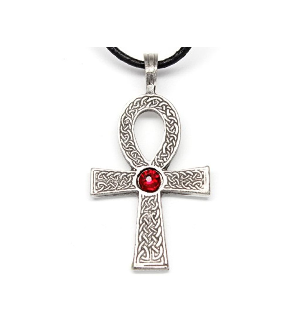 Products Trilogy Jewelry Pewter Ankh Colgante en Piel w