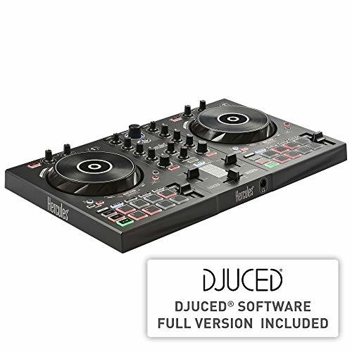 Social Hercules DJControl Inpulse 300 - Controlador DJ USB - 2 Pistas con 16 Pads y Tarjeta de