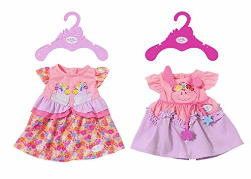 Social Zapf Baby Born Dresses 2 Assorted Vestido para muñecas - Accesorios para