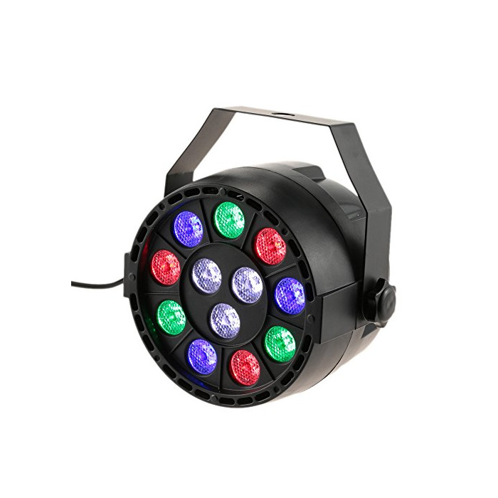 Social Lixada Bola Discoteca Luces RGB LED Mini Crystal Magic Bola Giratoria Efecto