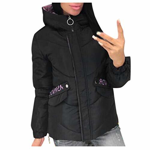 Social Chaqueta de Invierno Abrigo con Capucha para Mujer SUNNSEAN 2019 Abrigo Corto