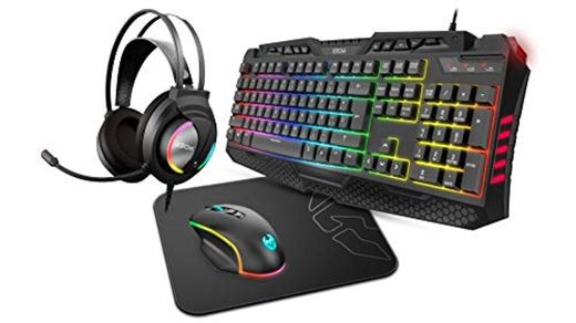 Pack Combo Gaming Krom KRITIC SP -NXKROMKRITICSP- RGB
