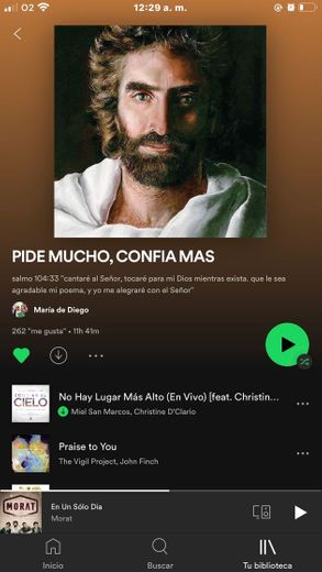Playlist “PIDE MUCHO, CONFÍA MÁS” spotify