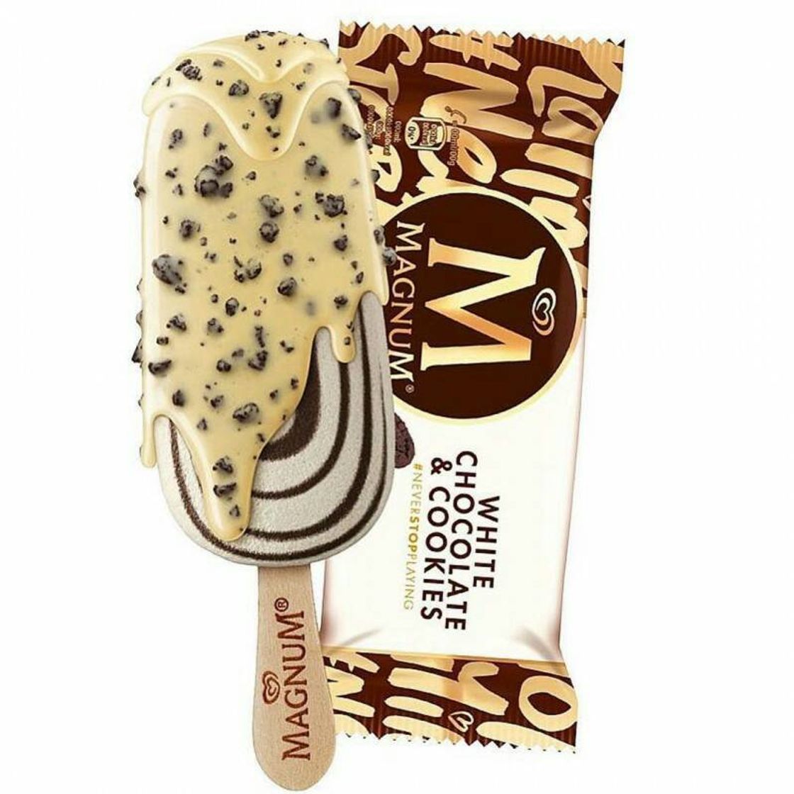 Producto Magnum chocolate blanco y galletas