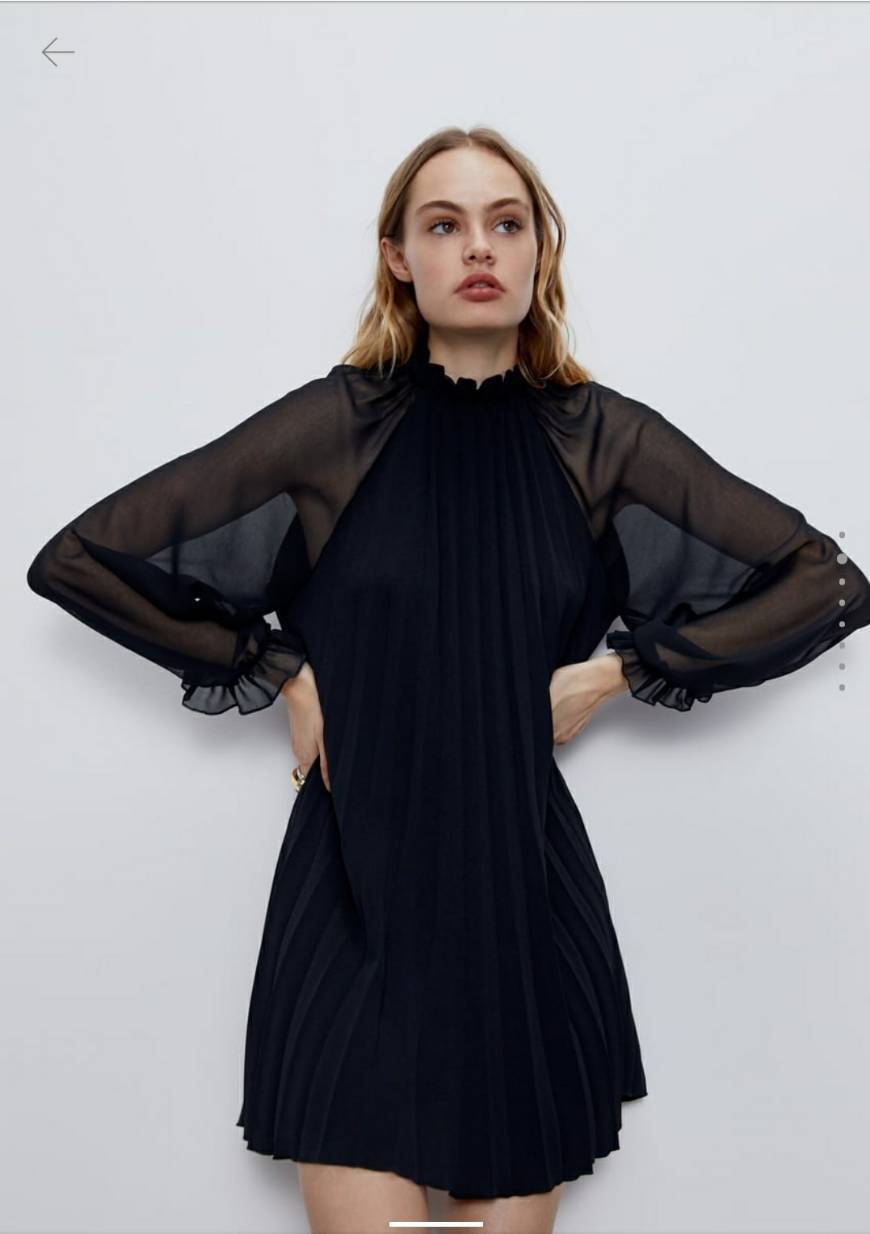 Social Vestido Mini Plissado