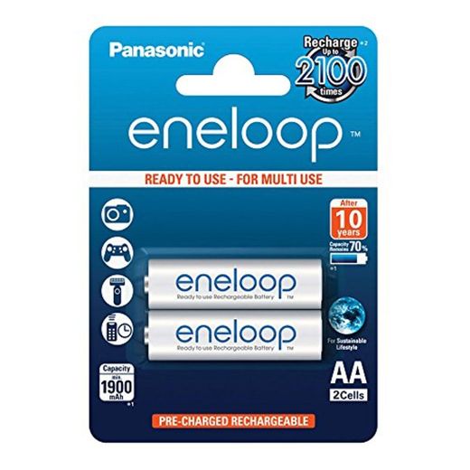 Panasonic Eneloop SY3052623 - Pack 2 Pilas Recargables