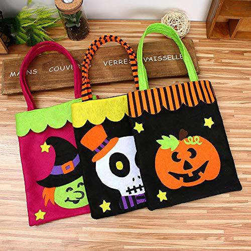 Producto ybbghio Bolso Tote De Caramelo con Estampado De Calabaza De Halloween con