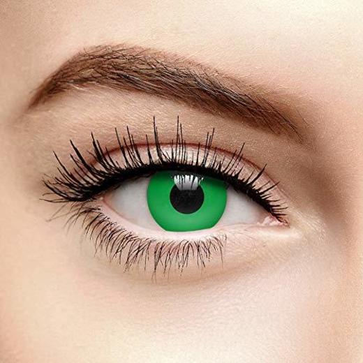 Chromaview Lentillas de Color Verde Ojos de Bruja de 30 Días
