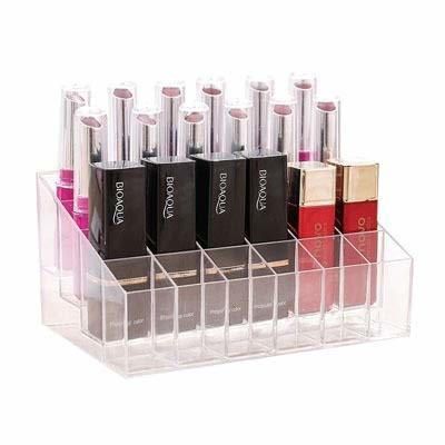 24 la red de acrílico maquillaje cuadro titular de joyería caja de