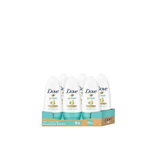 Dove Go Fresh Pera Desodorante Roll On 50 ml - [Pack de 6]
