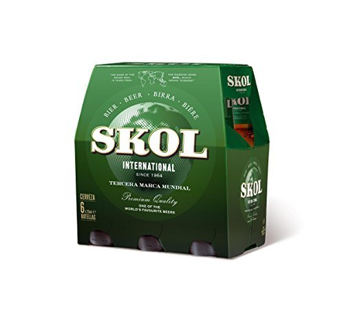 Productos Skol Cerveza, 4.6º - Pack de 6 x 250 ml, Total