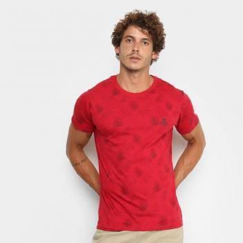 Camiseta Gajang Básica Clatihing Masculina Vermelho


