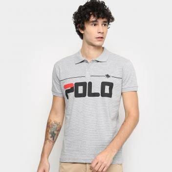 Camisa Polo Polo RG 518 Listrada Masculina Mescla

