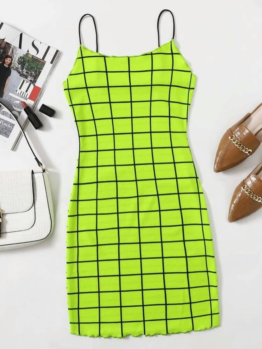 Moda Vestido neon 