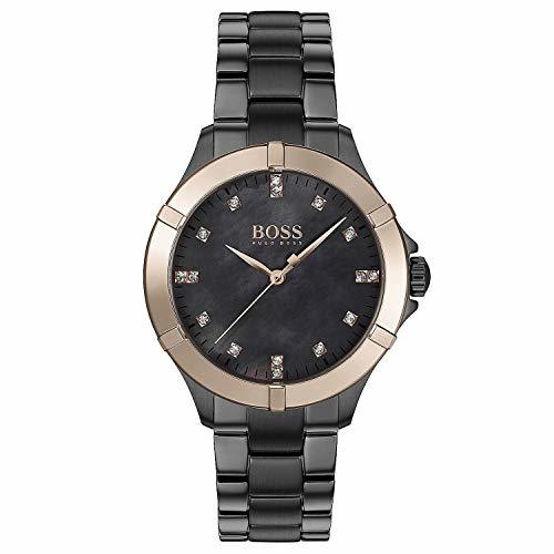 Social Hugo Boss Reloj Analógico para Mujer de Cuarzo con Correa en Acero