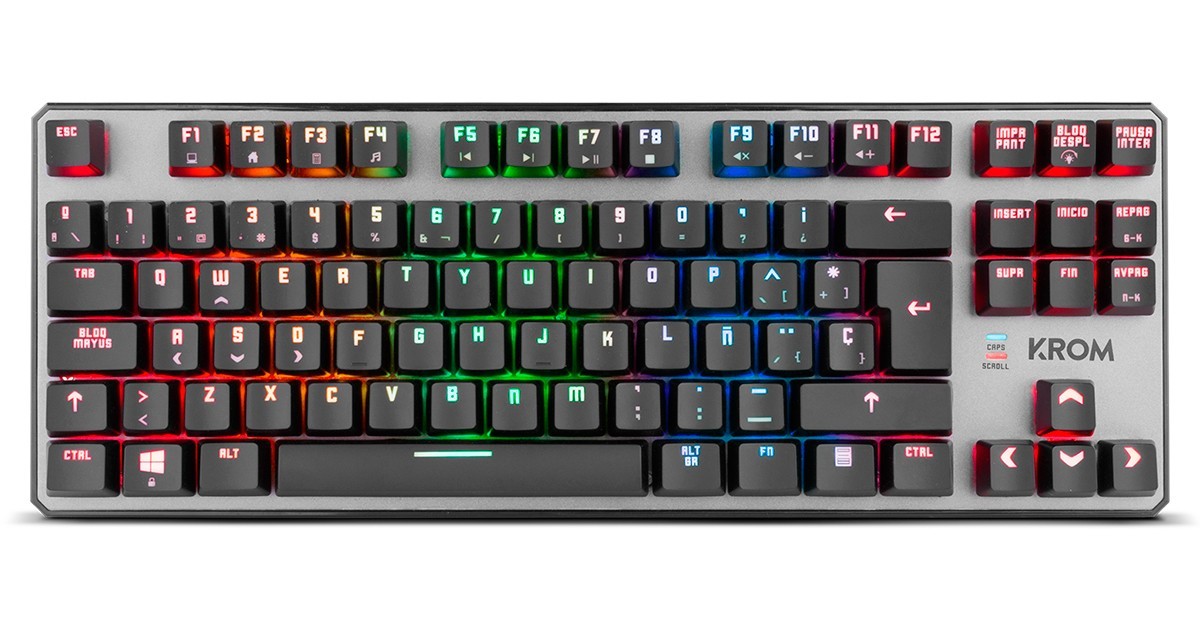 Social KROM Kernel Tkl - NXKROMKRNLTKL - Teclado Mecánico Español Gaming RGB