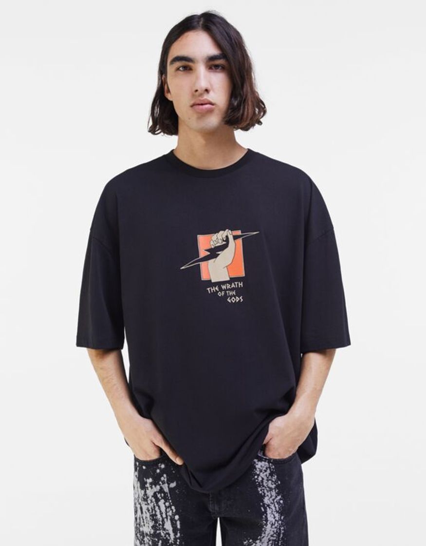 Fashion Camiseta print romano-Bershka