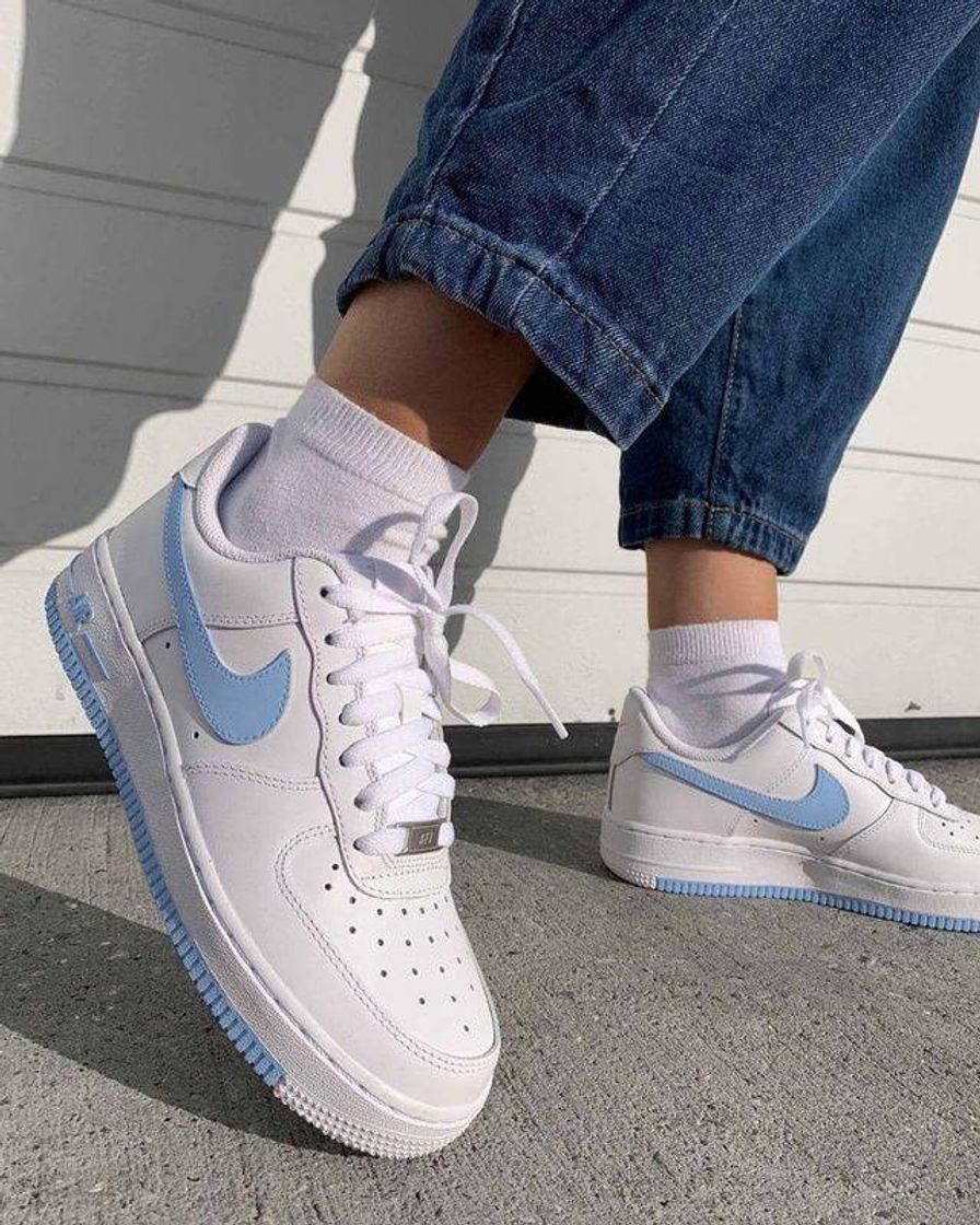 Moda Nike white and light blue