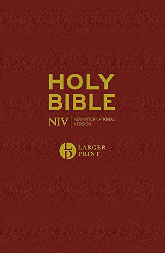 Libro NIV Larger Print Burgundy Hardback Bible