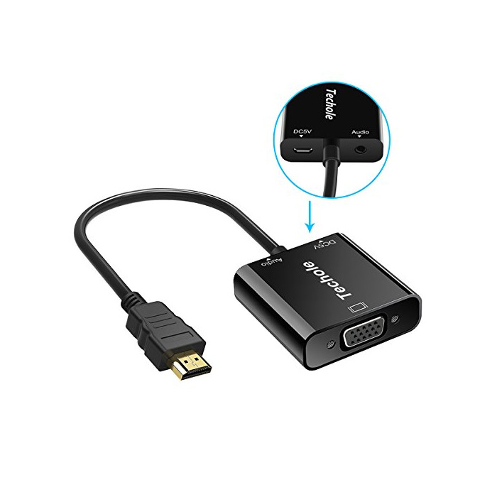 Electronic Adaptador HDMI a VGA, Techole HDMI a VGA