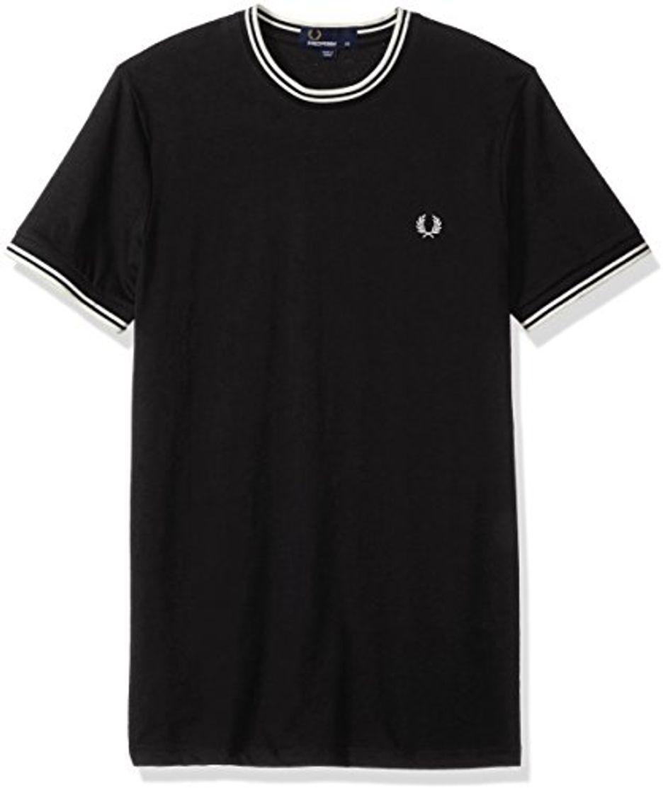 Producto Fred Perry Fp Twin Tipped Camiseta, Negro