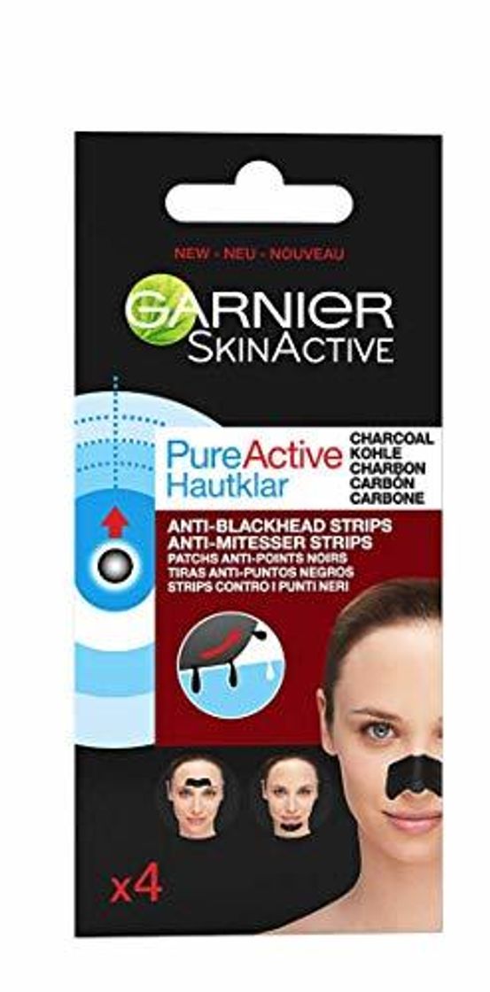 Belleza Garnier Skin Active PureActive Tiras de Carbón Anti Puntos Negros