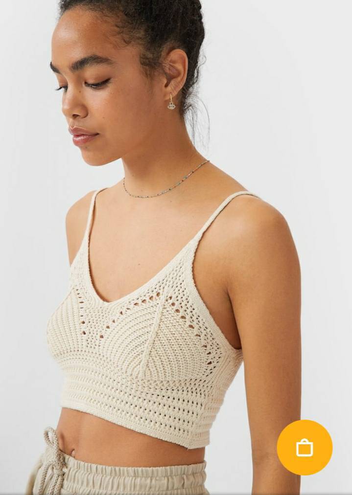 Productos Bralette Crochê Stradivarius