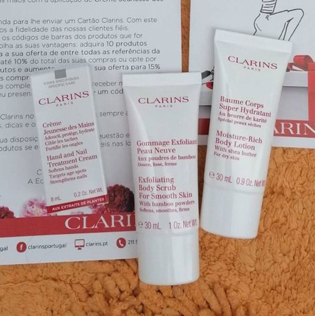 Moda Amostras Grátis Clarins Skin Care 