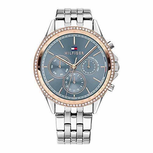 Tommy Hilfiger Reloj Multiesfera para Mujer de Cuarzo con Correa en Acero