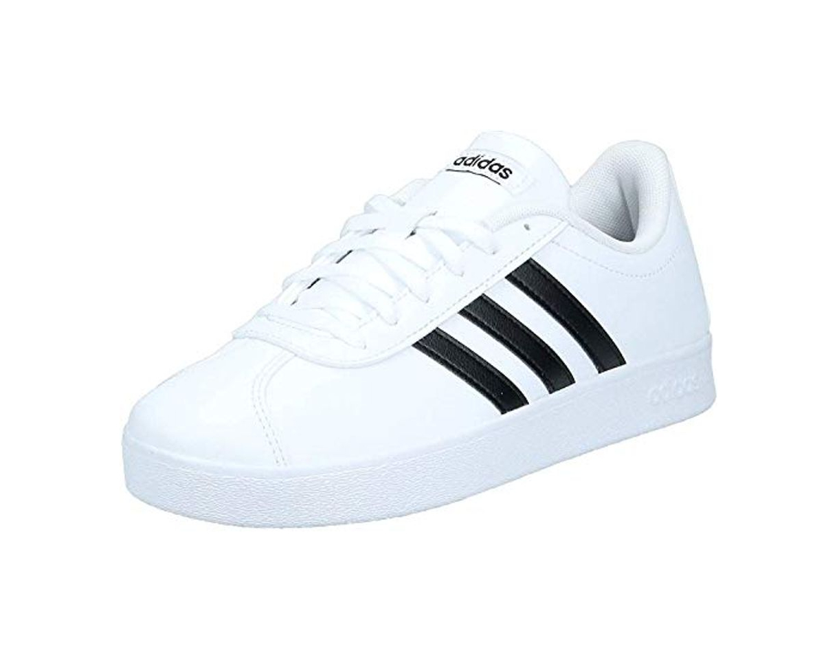 Moda Adidas VL Court 2.0 K, Zapatillas Unisex Niños, Blanco