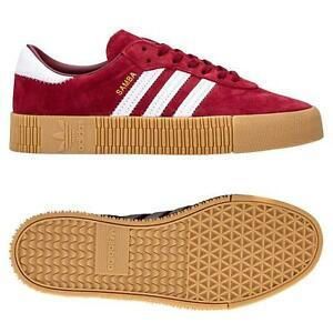 adidas Originals Sambarose - Zapatillas Deportivas para Mujer, Color Burdeos, Rojo