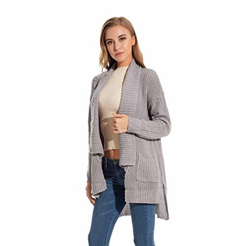 LuckyGirls Chic INS Mujer Otoño Invierno Casual Color sólido Turn Down Collar
