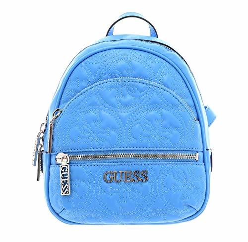 Lugares Guess Borsa zaino Manhattan backpack small ecopelle trapuntato blu donna BS20GU178