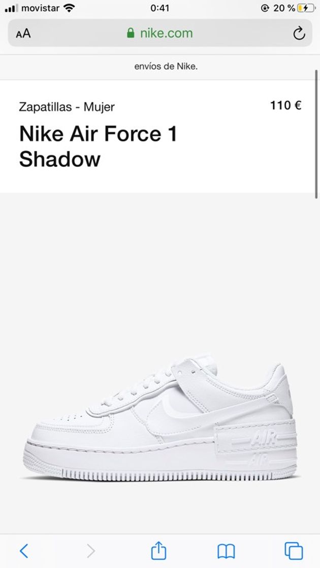 Moda Nike air force 1 shadow 