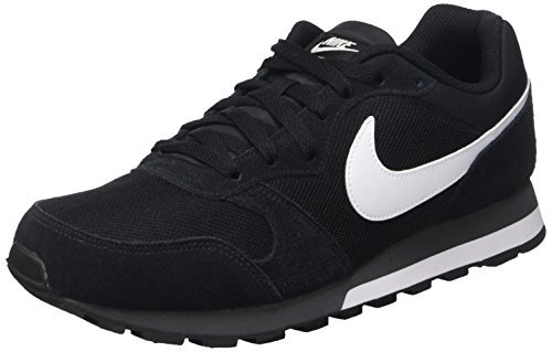 Moda Nike MD Runner 2, Zapatillas de Running Hombre, Negro/Blanco/Gris