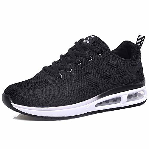 Place Decai Zapatillas Deportivas de Mujer Air Cordones Zapatillas de Running Fitness Sneakers