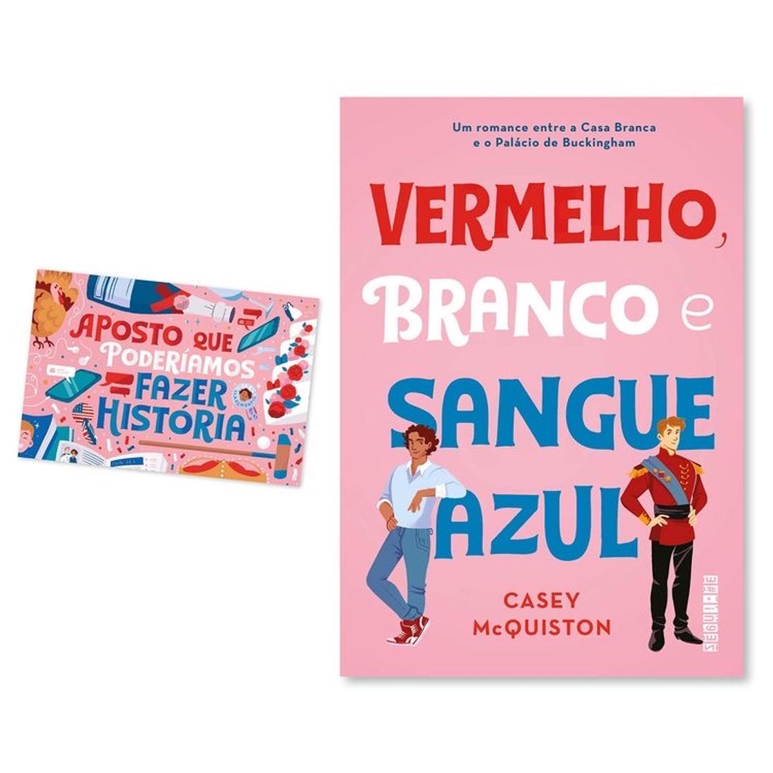 Book Vermelho Branco e Sangue Azul